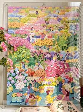 亚克力摆台拼图相框1000片画框装裱500块300透明框架定制展示挂墙