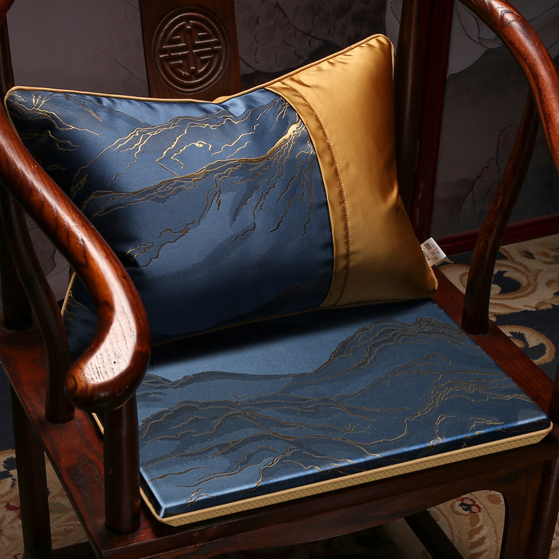 中式家用红木沙发坐垫防滑实木家具F椅垫圈椅茶椅餐椅座垫高端定