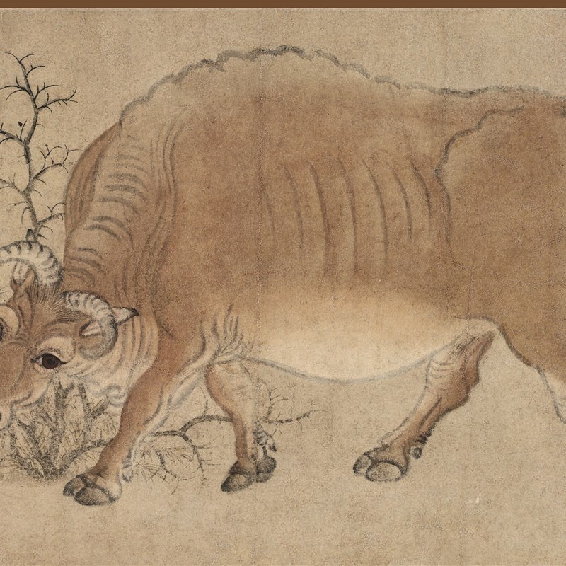 新品 五牛图  韩幌 唐 高清A书房客厅装饰画字画收藏送礼中国国画图片