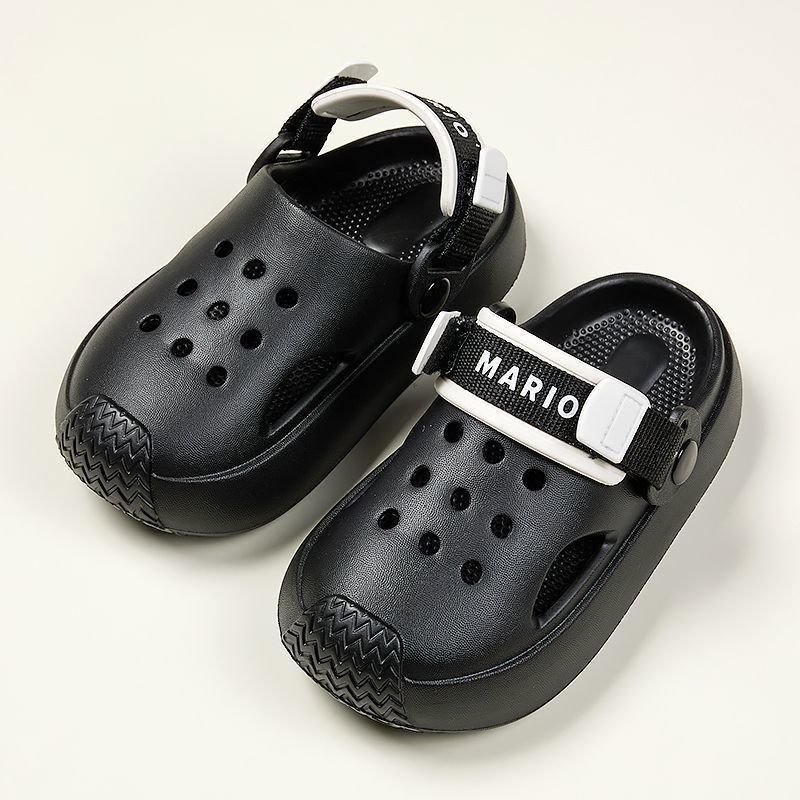 儿童鞋凉鞋男童夏季镂空沙滩鞋韩版洞洞鞋女童透气防滑包头拖鞋潮