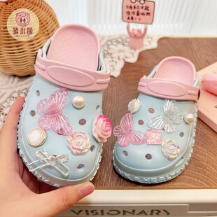 可爱儿童洞洞鞋家居室内浴室洗澡防滑轻便夏季新款爆款卡通凉拖鞋