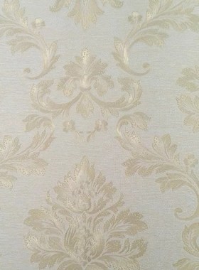 FW方维典雅欧式欧花PVsC墙纸壁纸灰色黄色浅粉色客厅卧室酒店常用