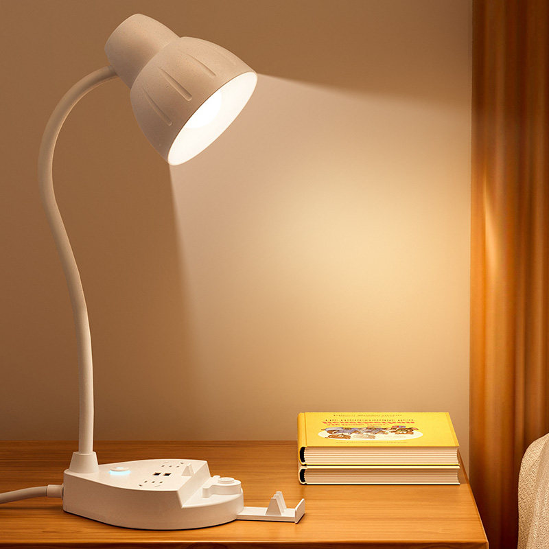 插座台灯床头灯多功能护眼书桌卧室床头婴儿喂奶插电柔光小夜灯,家装灯饰光源,阅读台灯(护眼灯/写字灯),淘宝优惠券,粉丝福利购,淘宝优惠卷