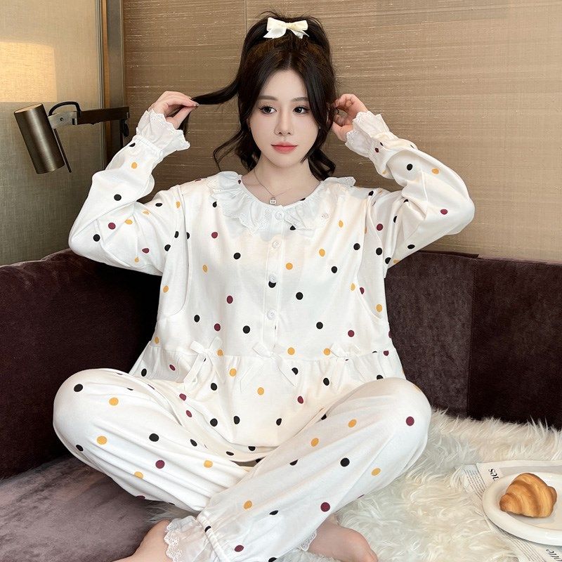春夏薄款圆点孕妇花边睡衣*产后月子服哺乳喂奶衣娃娃款家居服,孕妇装/孕产妇用品/营养,哺乳衣/月子服,淘宝优惠券,粉丝福利购,淘宝优惠卷