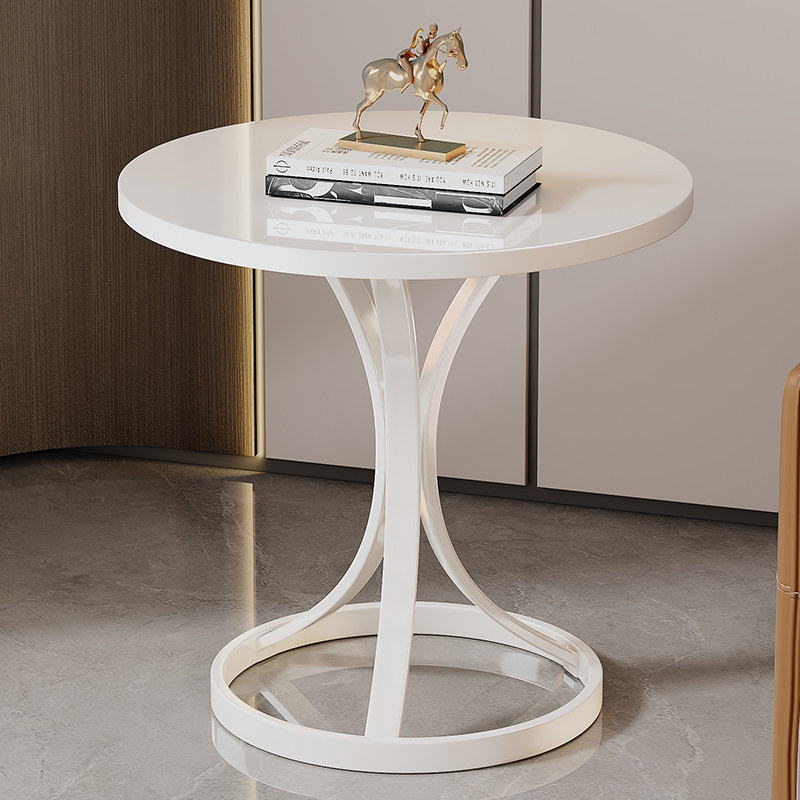 奶油风沙发边几可移动边柜床头侧边桌茶几小角落角几可移动小圆桌