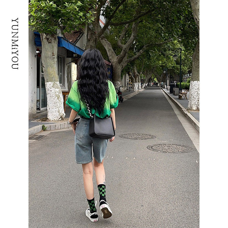 孕妇短裤外穿夏天薄款小个子五分牛仔裤夏季大码打底阔腿裤子夏装
