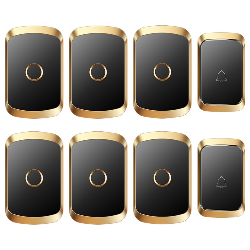 电子门铃无线家用智能超远距离遥控电池按钮二拖六老人呼叫器