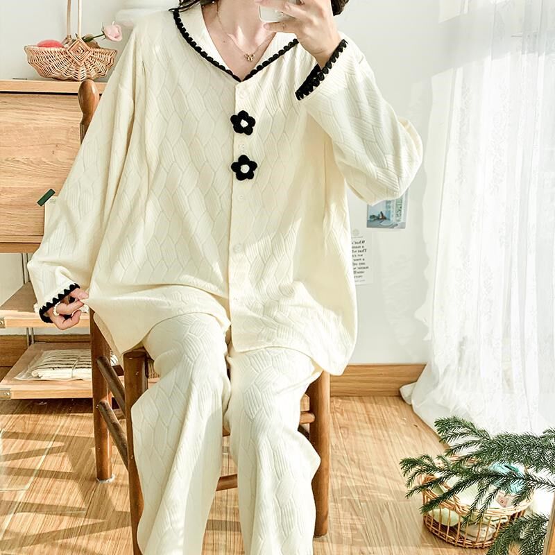 睡衣女春秋季2025年新款哺乳衣甜美长袖长裤产妇月子服家居服套装