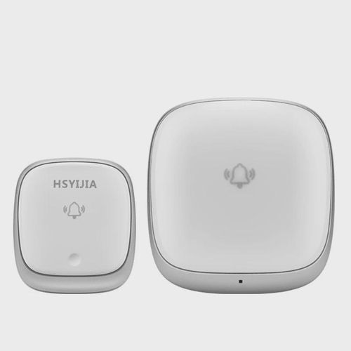 一拖二自发无线门铃电闪光发声家用远距离老人聋哑人呼叫器b111-2