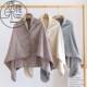日本Zgp多功能披肩春秋午睡毯学生颈肩保暖毯斗篷秋冬增厚斗篷