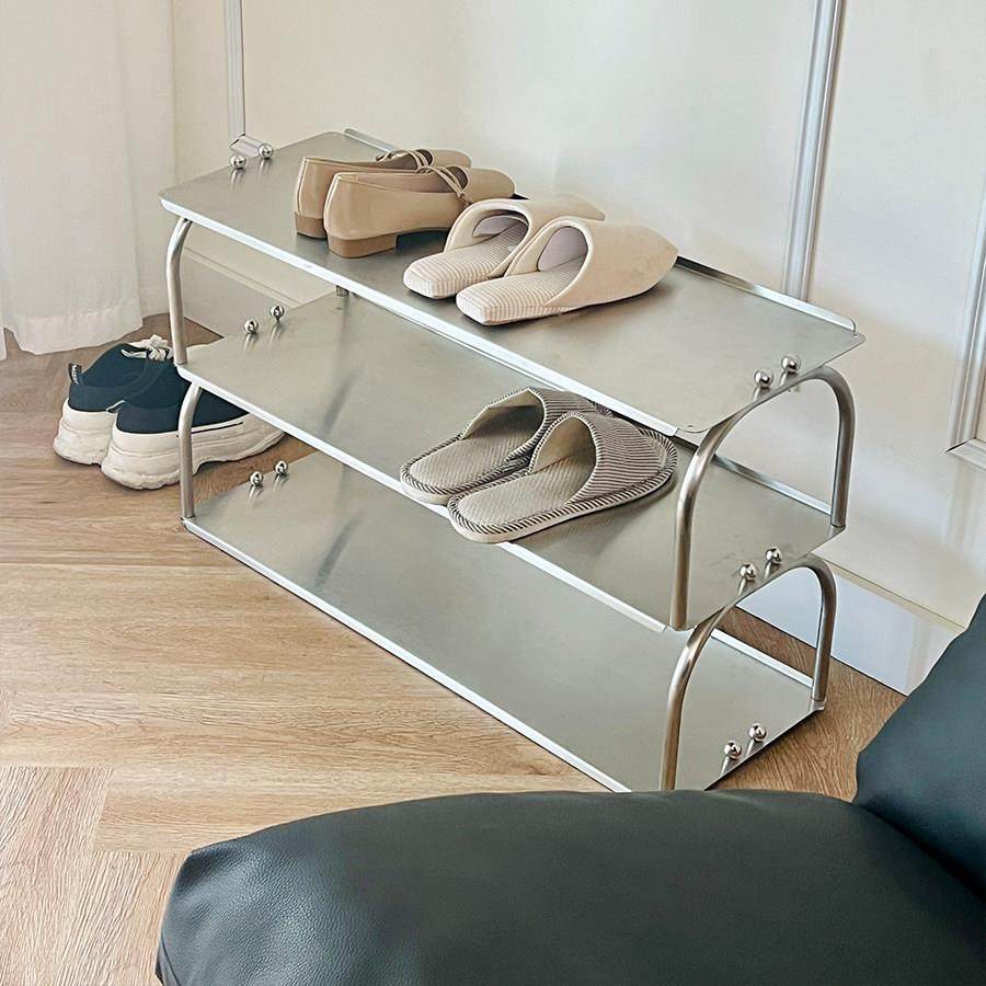 不锈钢多层鞋架展示架家用收纳置物架简约现代鞋柜,住宅家具,搁板/置物架/家用陈列架,淘宝优惠券,粉丝福利购,淘宝优惠卷