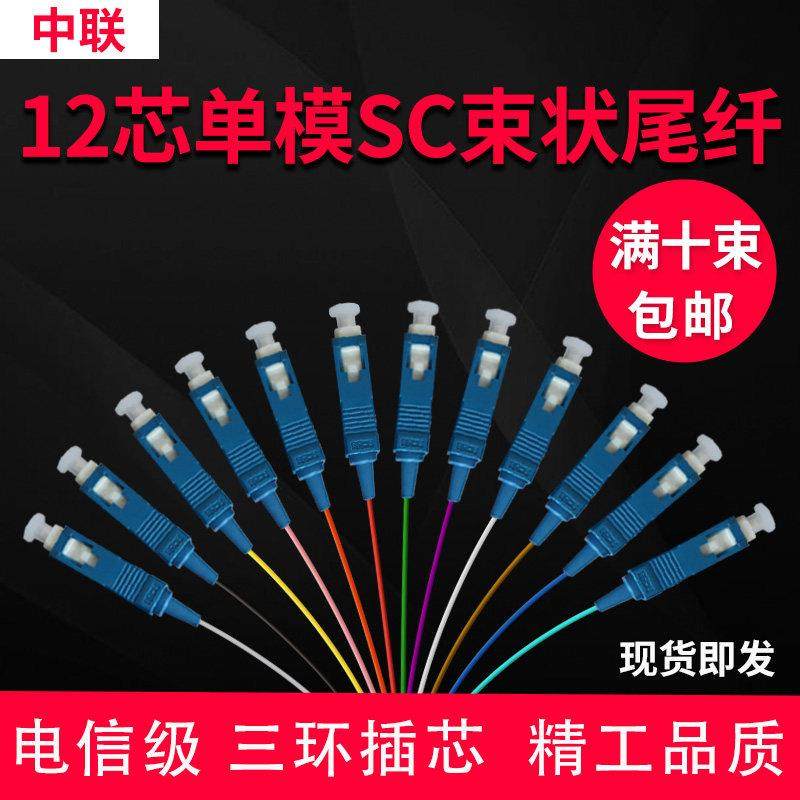 电信级12芯束状尾纤单模尾纤方口SC尾纤光纤线大方头尾纤束低损耗,网络设备/网络相关,光纤跳线,淘宝优惠券,粉丝福利购,淘宝优惠卷