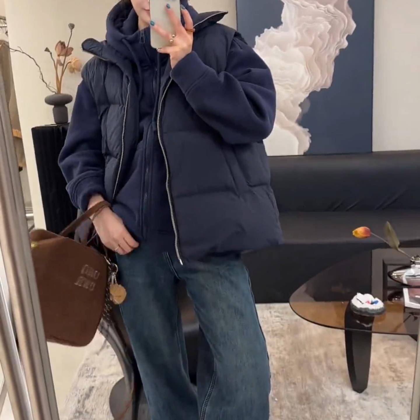 胖mm韩系羽绒棉服马甲女大码加厚冬季新款叠穿立领背心外套上衣女