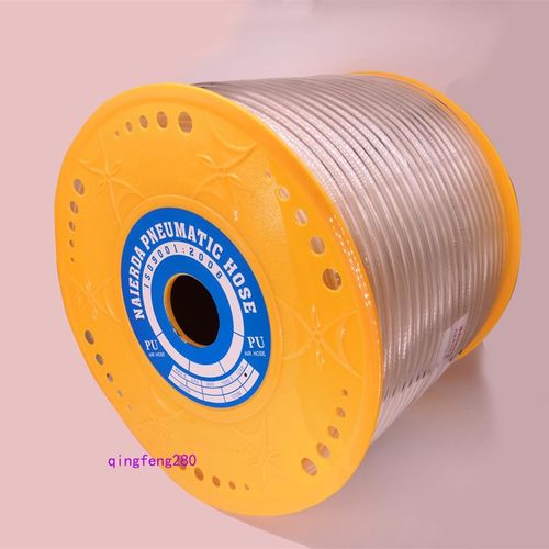 透明PU12X8气源管蓝色气动软管外径12MM气线PU12*8红色空压管90米