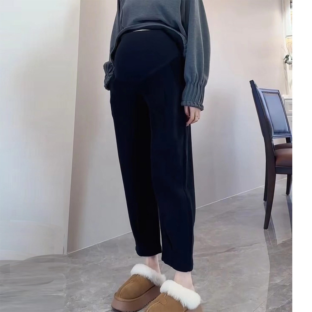欧棉绒奶奶裤~加厚保暖显瘦孕妇裤加绒休闲裤秋冬宽松长裤哈伦裤