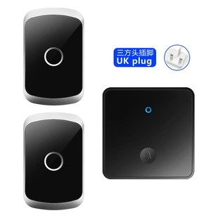 无线电门铃电子门铃家用超远距离免插电自发电呼叫器 英规 大按钮