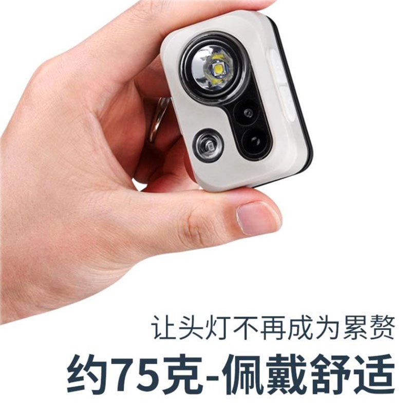 迷你小头灯轻便登山夜爬灯爬山灯徒步灯夜跑照明灯夜间跑步安全灯
