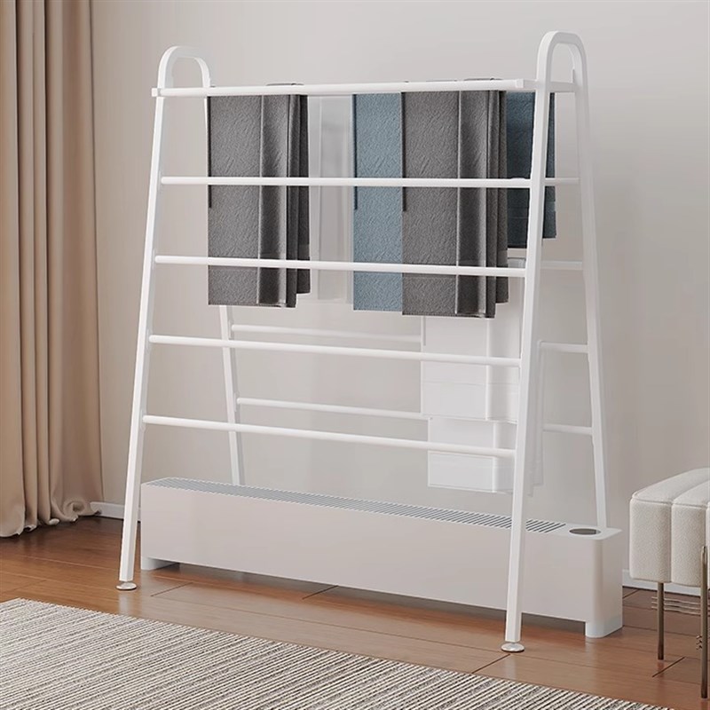 踢脚板取暖器晾衣架家用烘衣架落地小型晒袜子神器宝宝毛巾烘干架