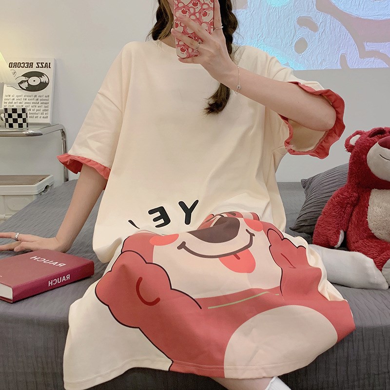 2023年新款女士m睡裙棉质韩睡衣/家居服套装