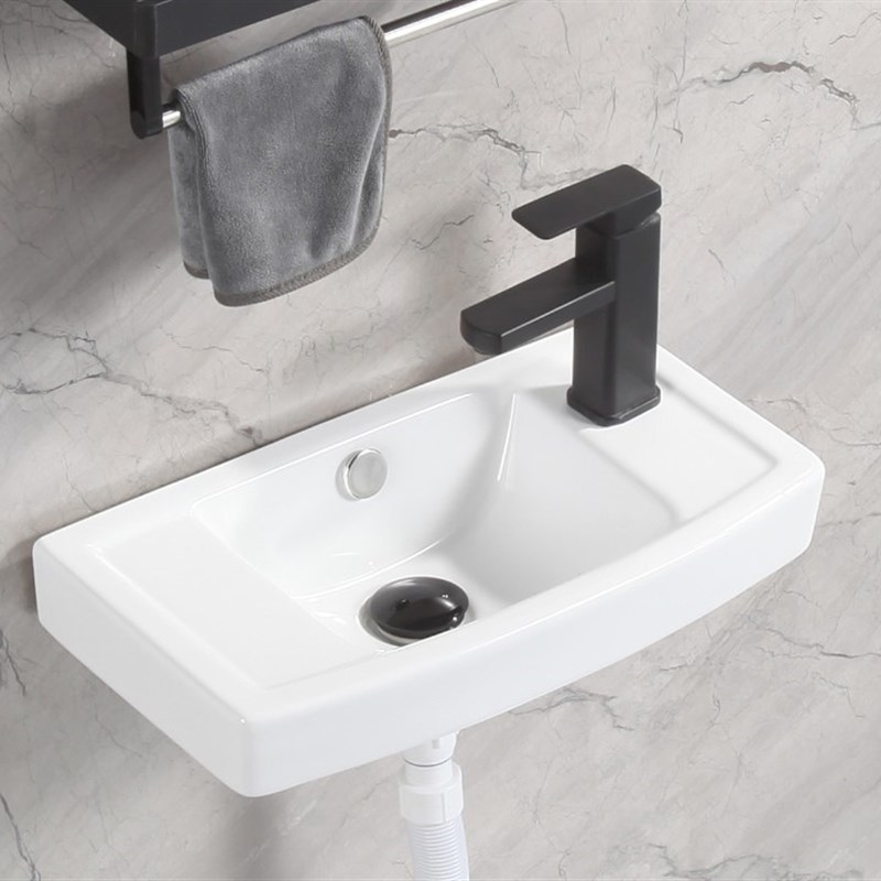 窄边小户型洗手盆浴室柜组合洗脸盆洗漱台陶瓷挂墙式迷你小号挂式