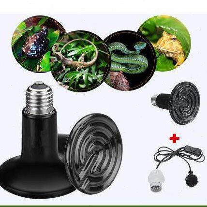 甄选E27红外陶瓷热发射器灯泡/爬行动物宠物孵卵器新持有人陶瓷加