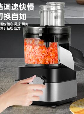 甄选多功能切菜机小型商用110V美规电动切菜机切丁机Vegetable cu
