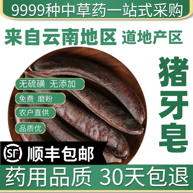材特级野猪牙皂50g克猪牙皂小皂角皂荚长皂角新鲜干货