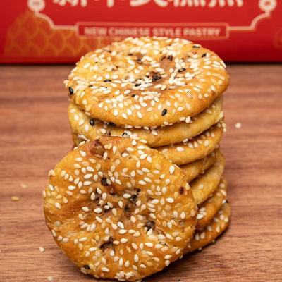 蜜红金华风味薄酥烧饼梅干菜烧饼