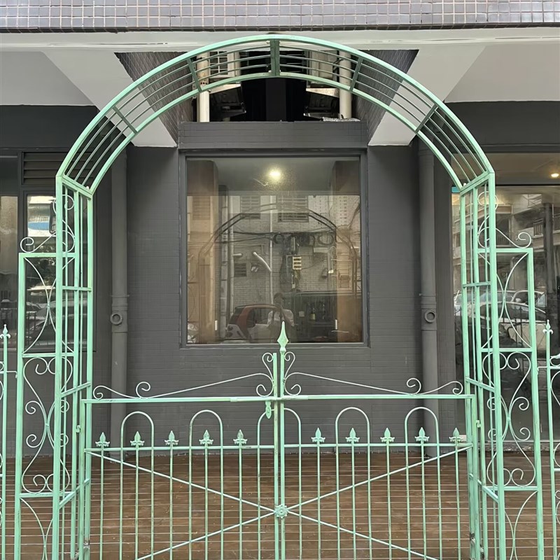 铁艺拱门花架拱形月季爬藤架户外花园庭院门别墅攀爬铁线莲装饰架