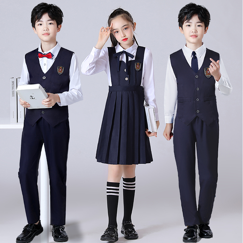 六一儿童合唱服夏季学生班服校服学院风连衣裙幼儿园服舞台演出服