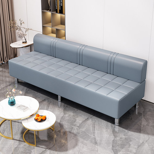 理发店美发店休息区等候椅等待沙发公共休闲家具长条排椅发廊专用