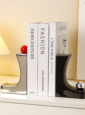 简约现代异d形书挡假书摆件玄关客厅酒柜电视柜办V公室轻奢装饰品