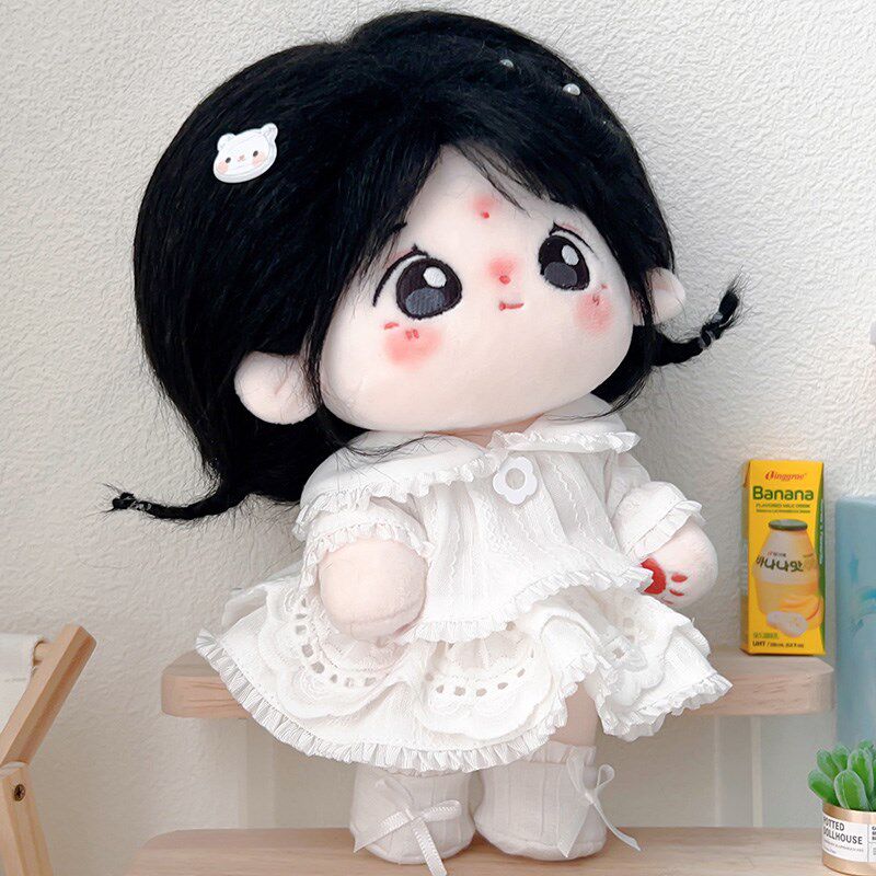 软饱饱棉花娃娃女20cm娃衣玩偶现货毛绒公仔骨架送女孩子朋友礼物