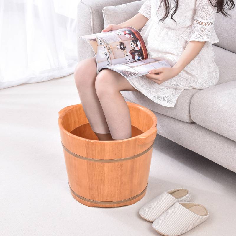 木质足浴桶木桶家用洗脚桶泡脚桶按摩重要养生实木洗脚盆木盆