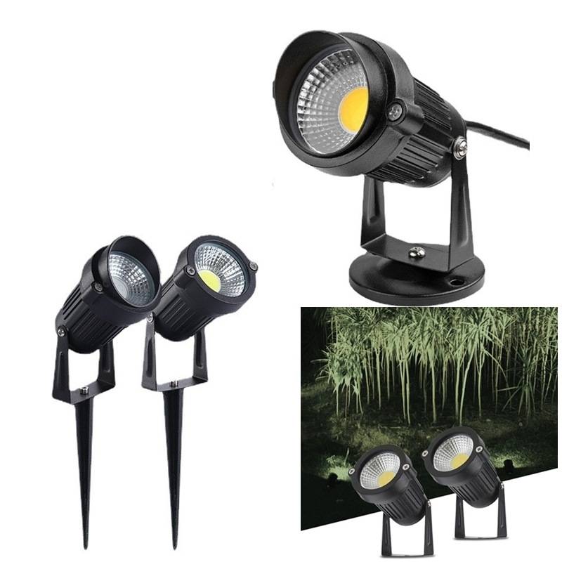 户外COB插地庭院灯室外射树灯地插灯花草树木草地灯插地灯led