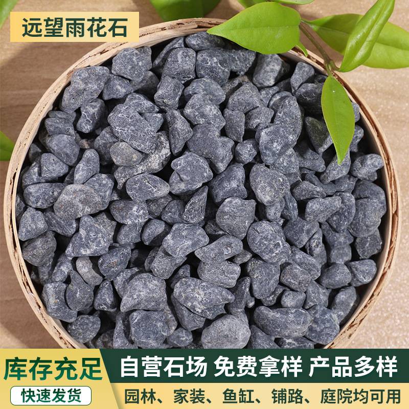 黑色水洗石 厂家 工程铺路灰色砾石小石子园艺枯山水石水磨石