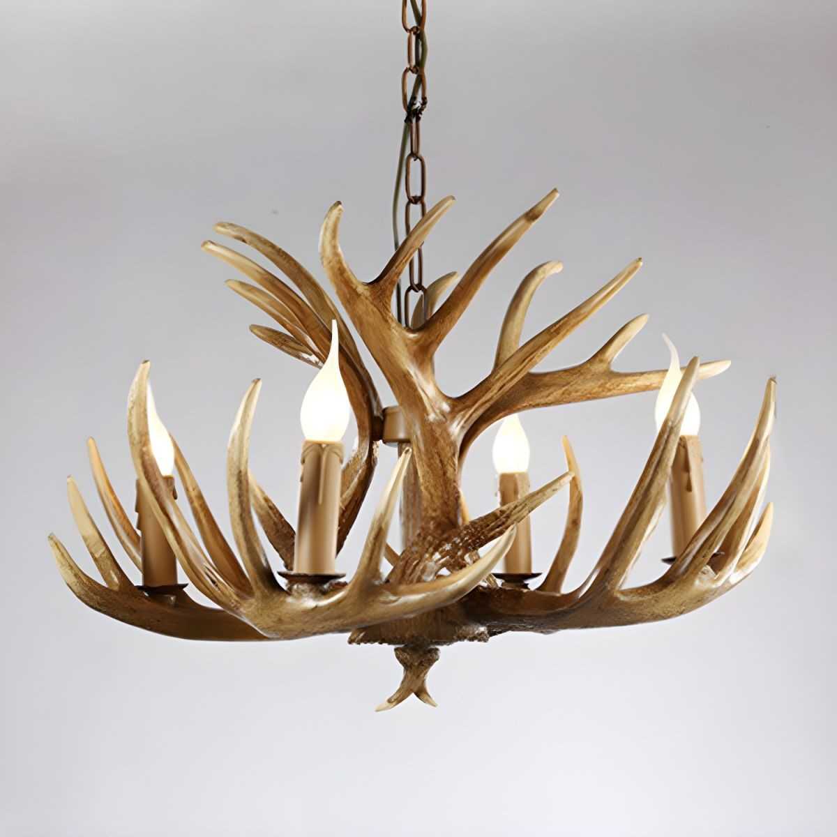 美式复古北欧鹿角吊灯创意酒吧咖啡厅主题餐厅复古工业风鹿角吊灯