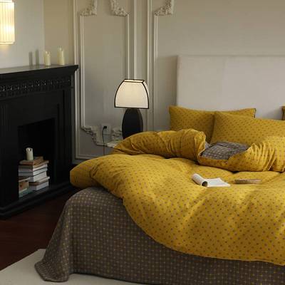 A类母婴级双层纱布棉纱纯棉四件套北欧风100全棉裸睡床单被套床品