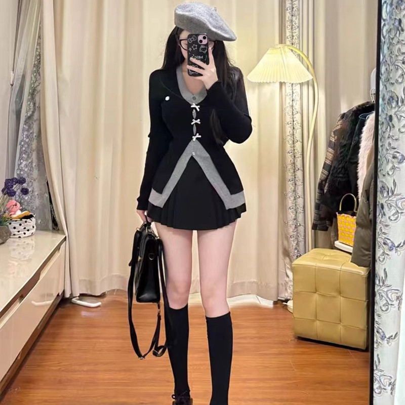 一整套早秋穿搭小个子可盐可甜炸街辣妹韩系学院风毛衣裙子套装女,女装/女士精品,连衣裙,淘宝优惠券,粉丝福利购,淘宝优惠卷