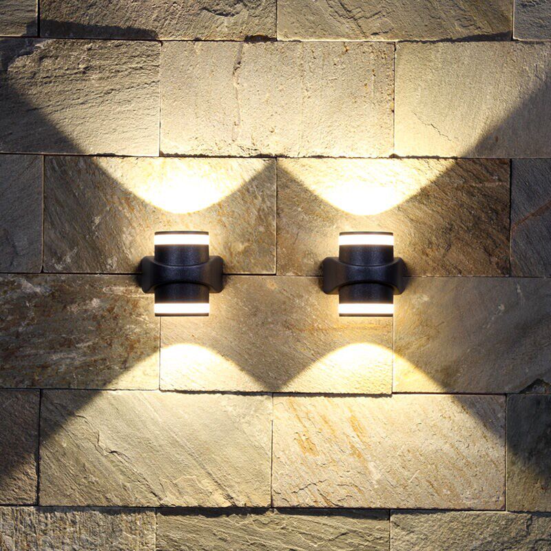 灯典防水led户外壁灯简约室外别墅花园阳台照明灯具通道现代简约