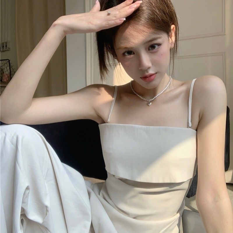 时尚套装外穿抹胸吊带背心上衣女夏季高腰显瘦阔腿裤长裤子两件套,女装/女士精品,时尚套装,淘宝优惠券,粉丝福利购,淘宝优惠卷