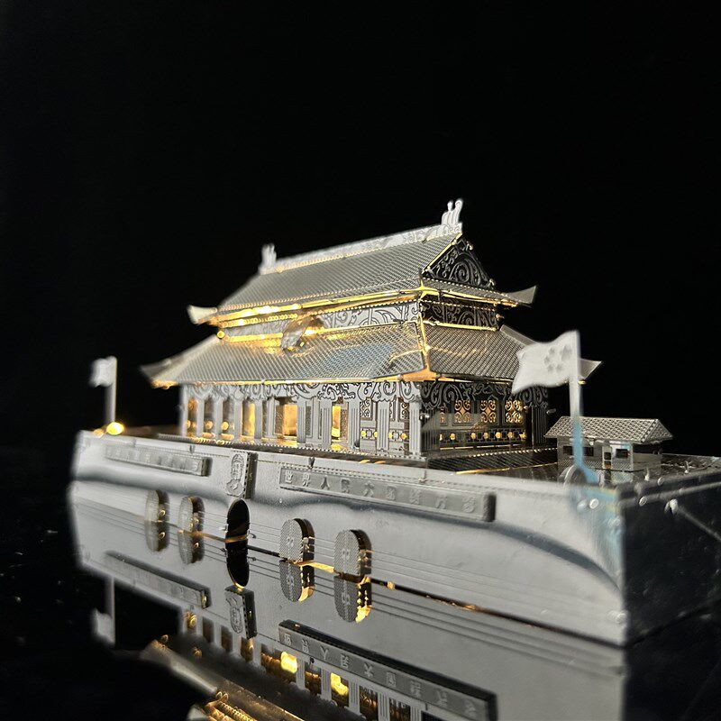 天安门 金属拼装模型3d成人难度手工积木打发无聊解压拼图玩具