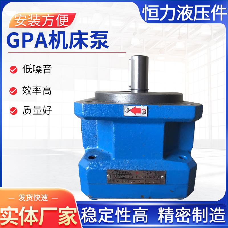 GPA机床泵GPA2-10-E-20-R6.3磨床发泡机泵内啮合齿轮油泵