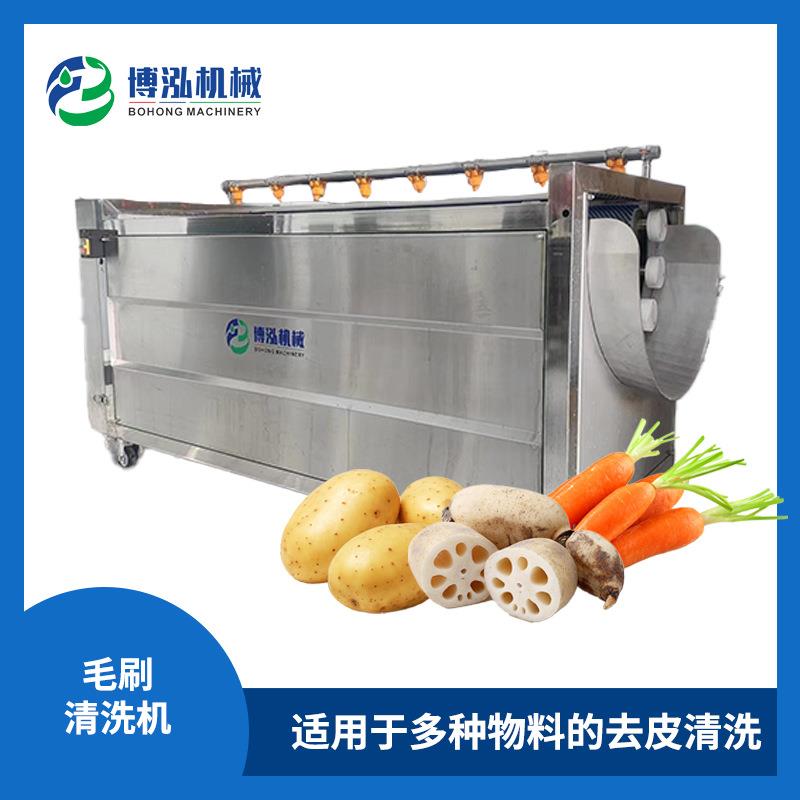 土豆去皮机芋头头层皮清洗机猪蹄清洗机毛辊清洗机毛刷清洗机