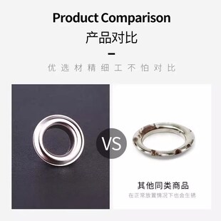 鸡眼扣空心铆钉广告扣眼气眼扣帆布加厚气孔扣篷布扣环金属扣眼圈