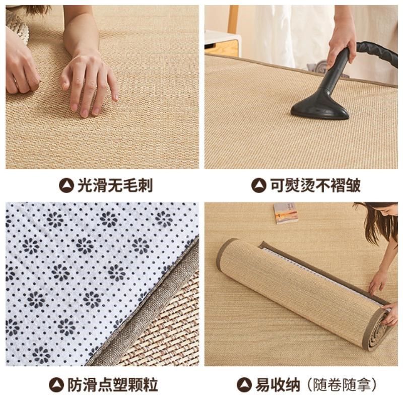 床上竹席凉席夏季家n用榻榻米草席加厚冰丝席床垫席子婴儿可用