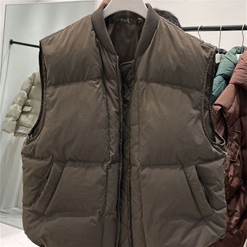 特大码300斤欧货羽绒棉服外套男女马甲坎肩加厚保暖防寒背心马夹