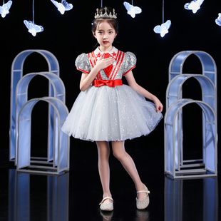 儿童集体大合唱团男女舞蹈幼儿园礼服裙小学生朗诵走秀表演出服装