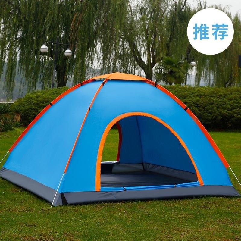 大量全自动帐篷户外单人遮光2人3-H4人可折叠沙滩防晒防雨野外