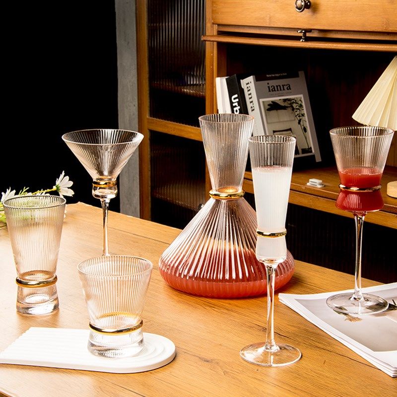 轻奢水晶玻璃杯家用高颜值红酒杯子套装香槟鸡尾酒杯创意个性水杯,餐饮具,甜酒/香槟杯,淘宝优惠券,粉丝福利购,淘宝优惠卷